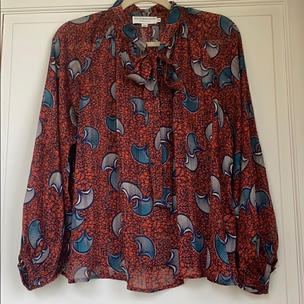 Beautiful Breezy Flowy Blouse By Molly Bracken